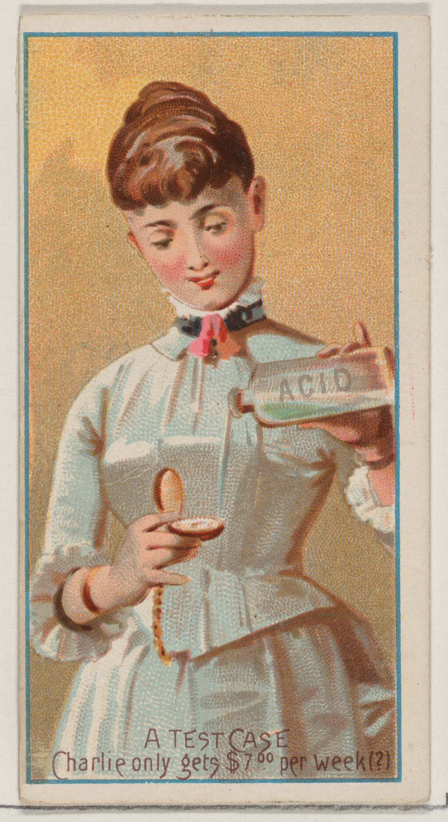 Vintage Acid Test Advertising Card