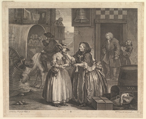 Hogarth's A Harlot's Progress Plate 1
