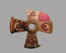 Ancient Carved Wooden Cross Artifact