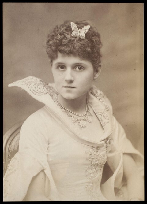 Victorian Woman Studio Portrait