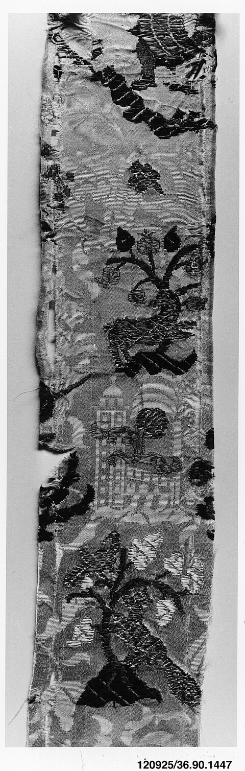Antique Embroidered Textile Fragment
