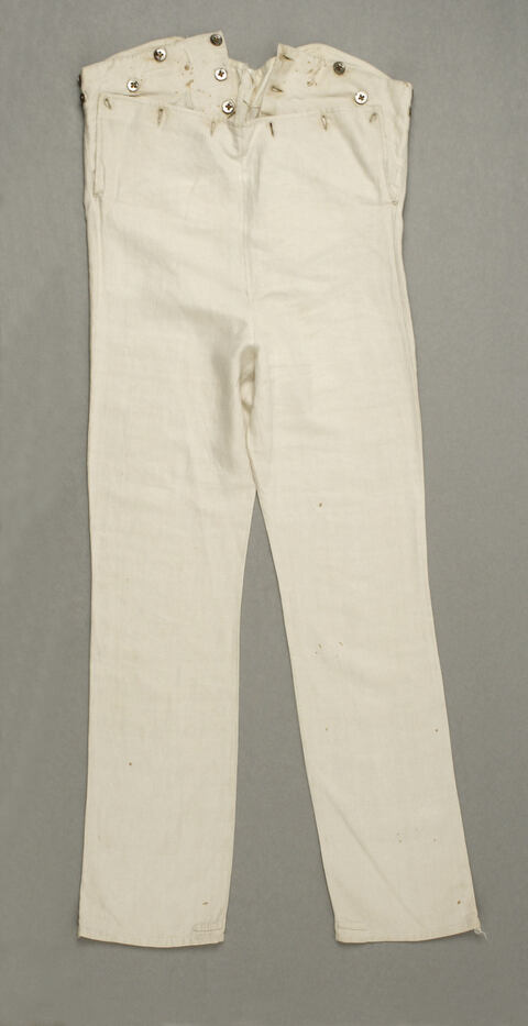 Vintage White Buttoned Trousers