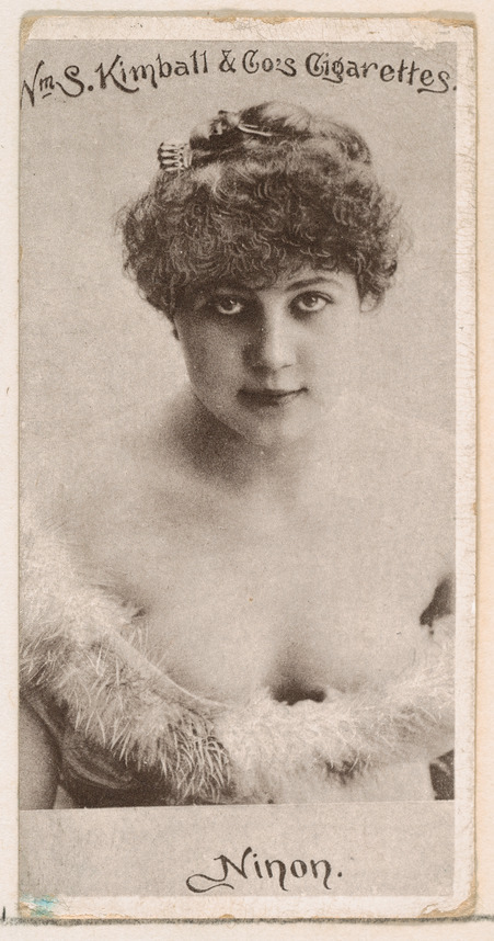 Vintage Kimball Cigarette Card Portrait of Ninon