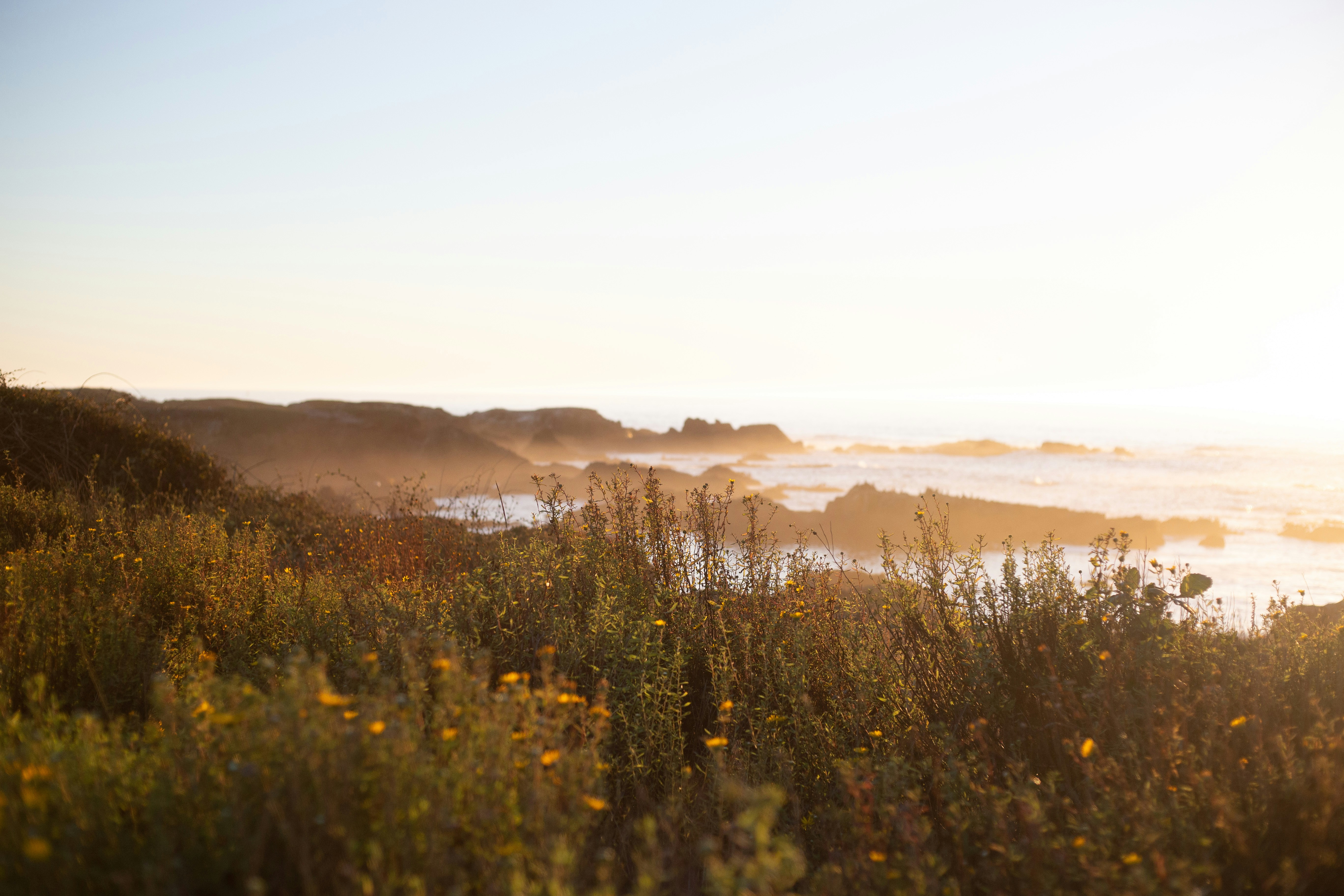 Coastal Sunset Headland View