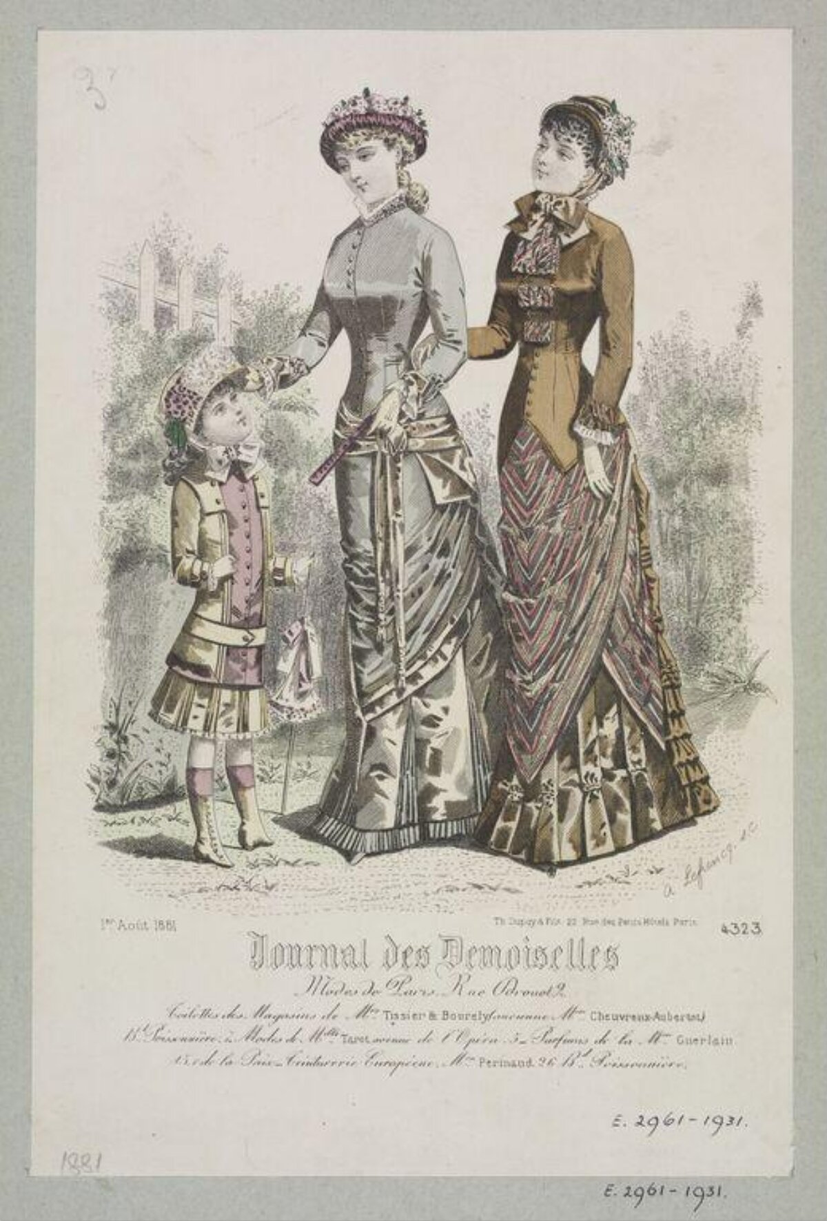 1881 Paris Fashion Plate