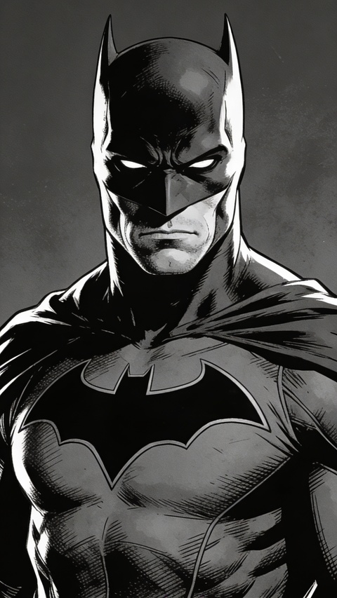 Comic Style Batman Portrait