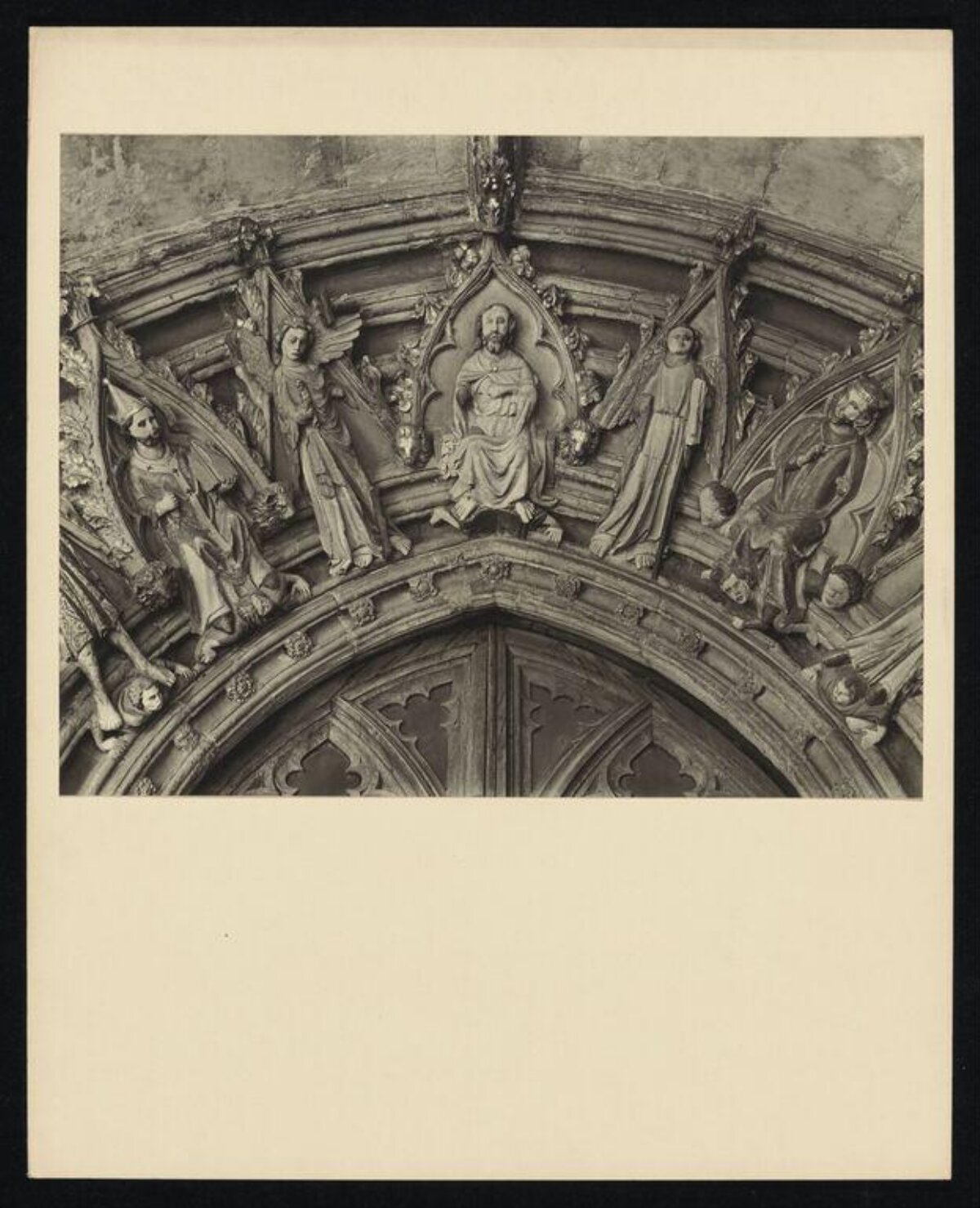 Gothic Carved Door Arch Sculpture