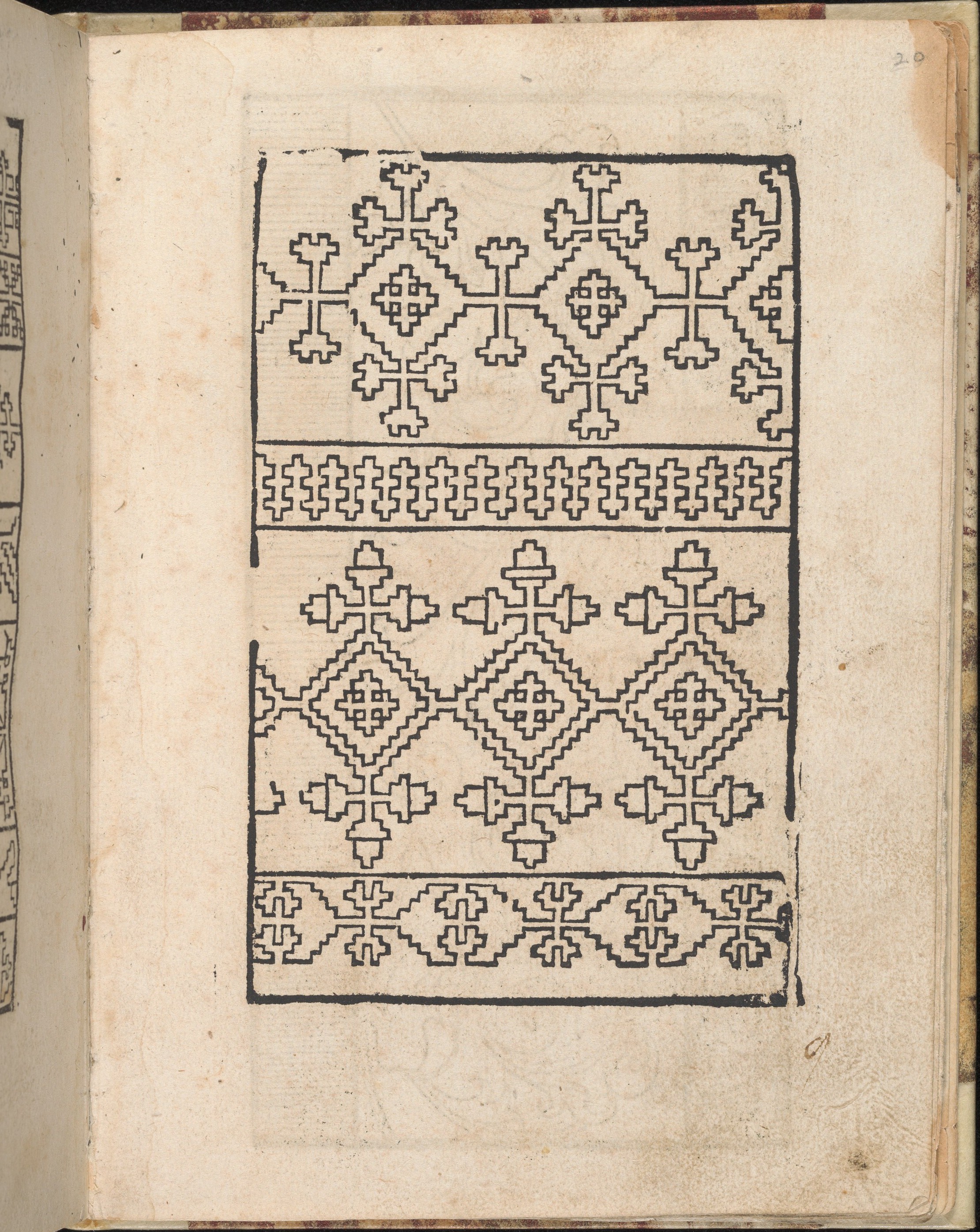 Vintage Geometric Embroidery Pattern