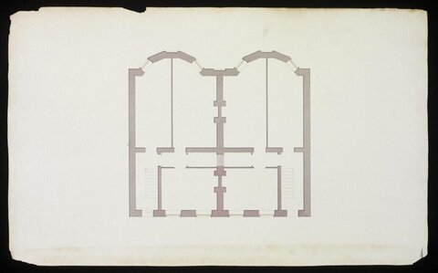 Vintage Architectural Floor Plan