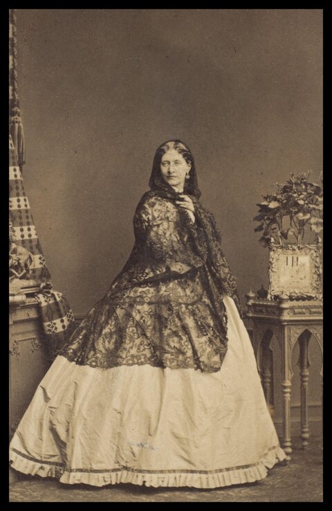 Vintage Studio Portrait of Victorian Woman