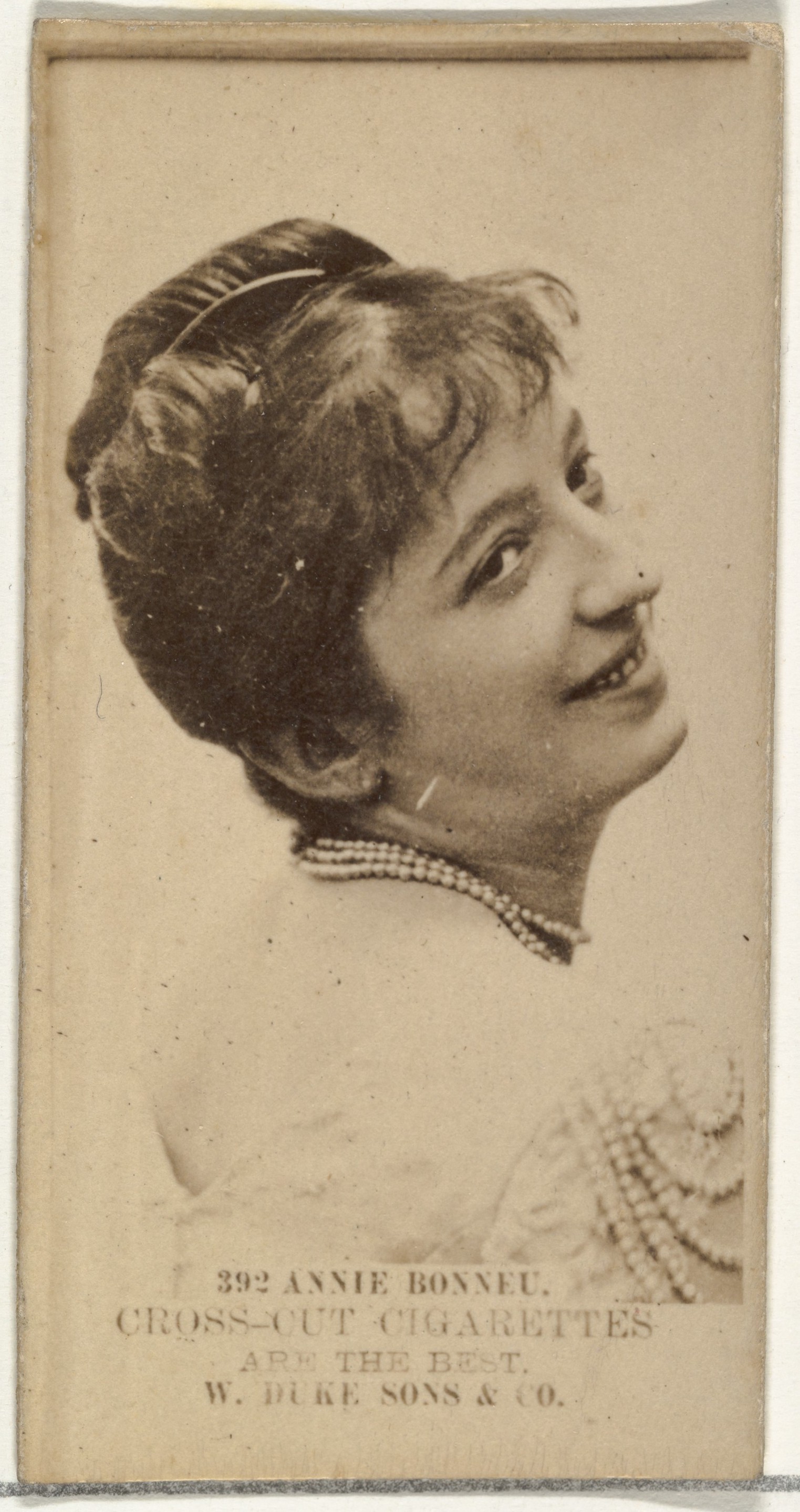 Vintage Annie Bonneu Cigarette Card