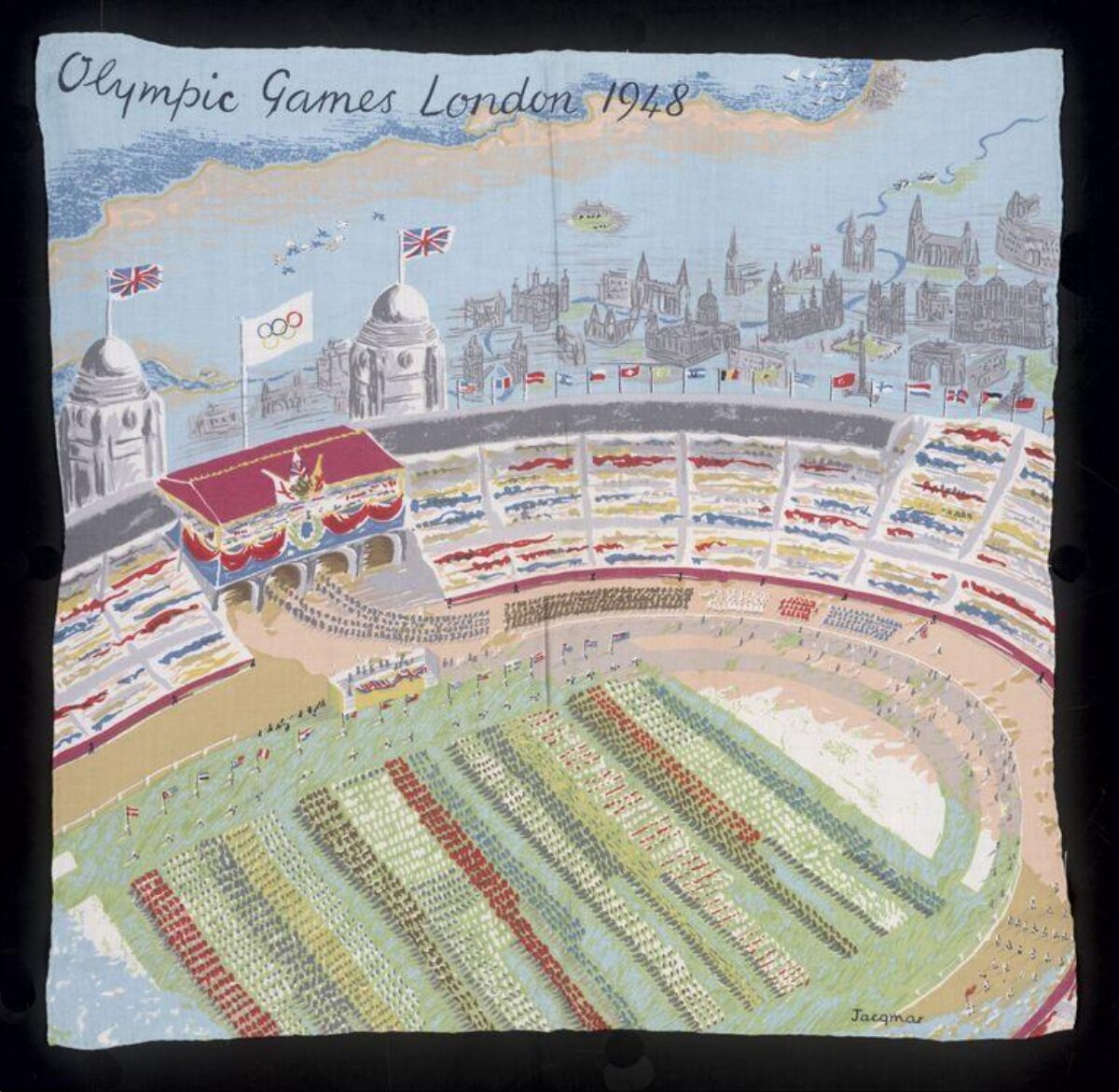 1948 London Olympic Games Printed Scarf