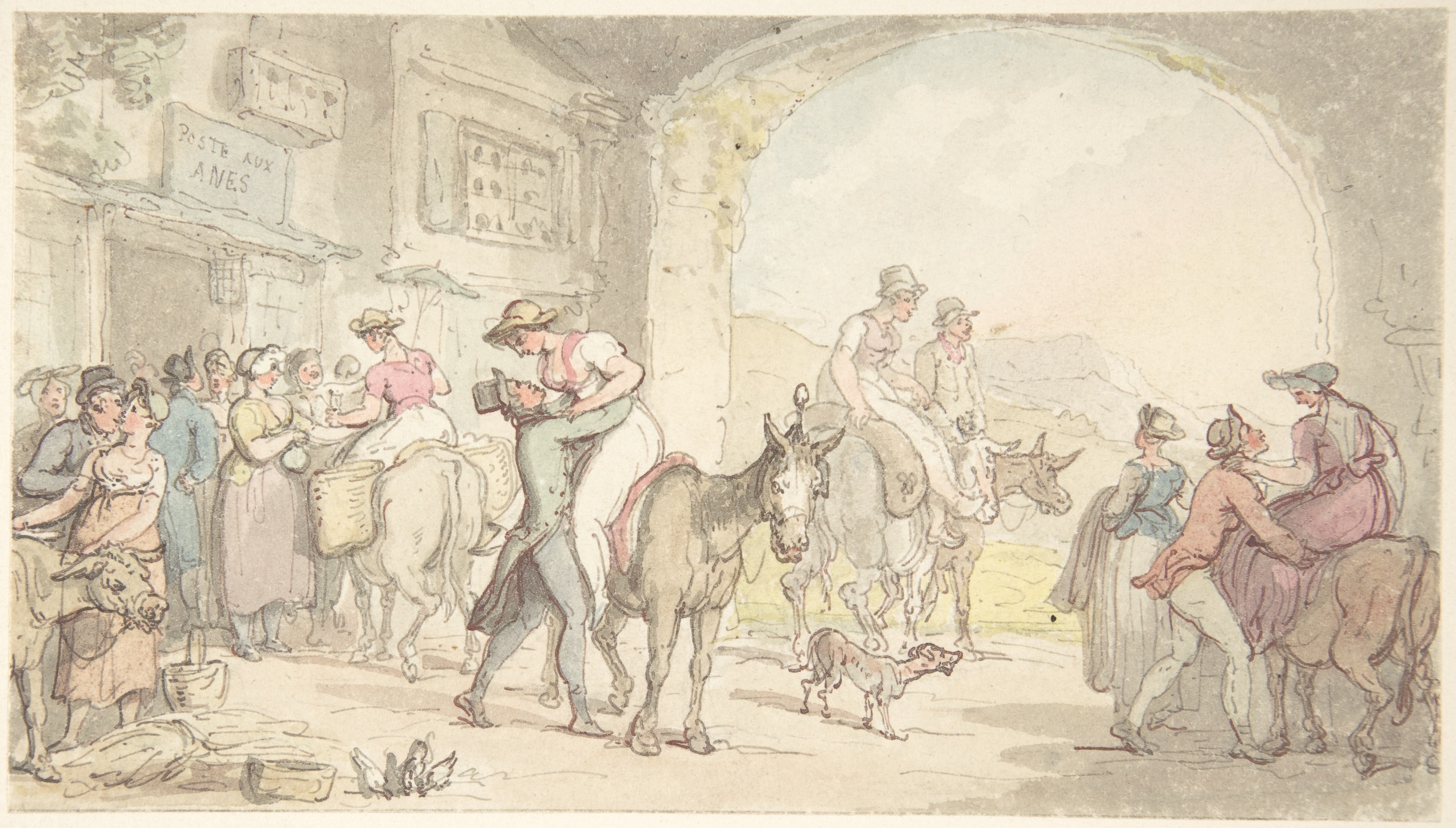 Village Donkey Hire Scene