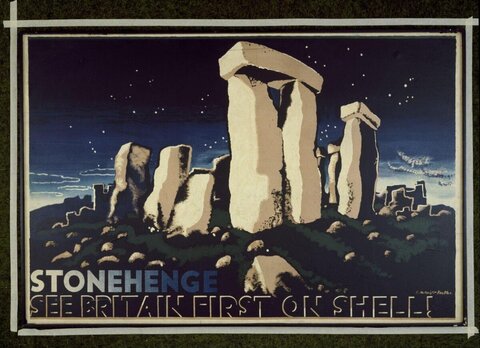 Vintage Stonehenge Travel Poster