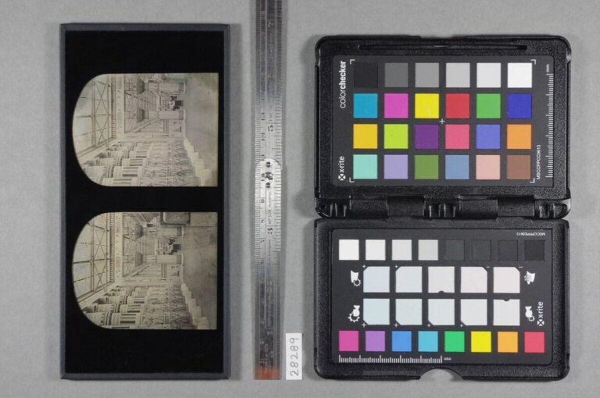 Stereoview Card with Calibration Tools