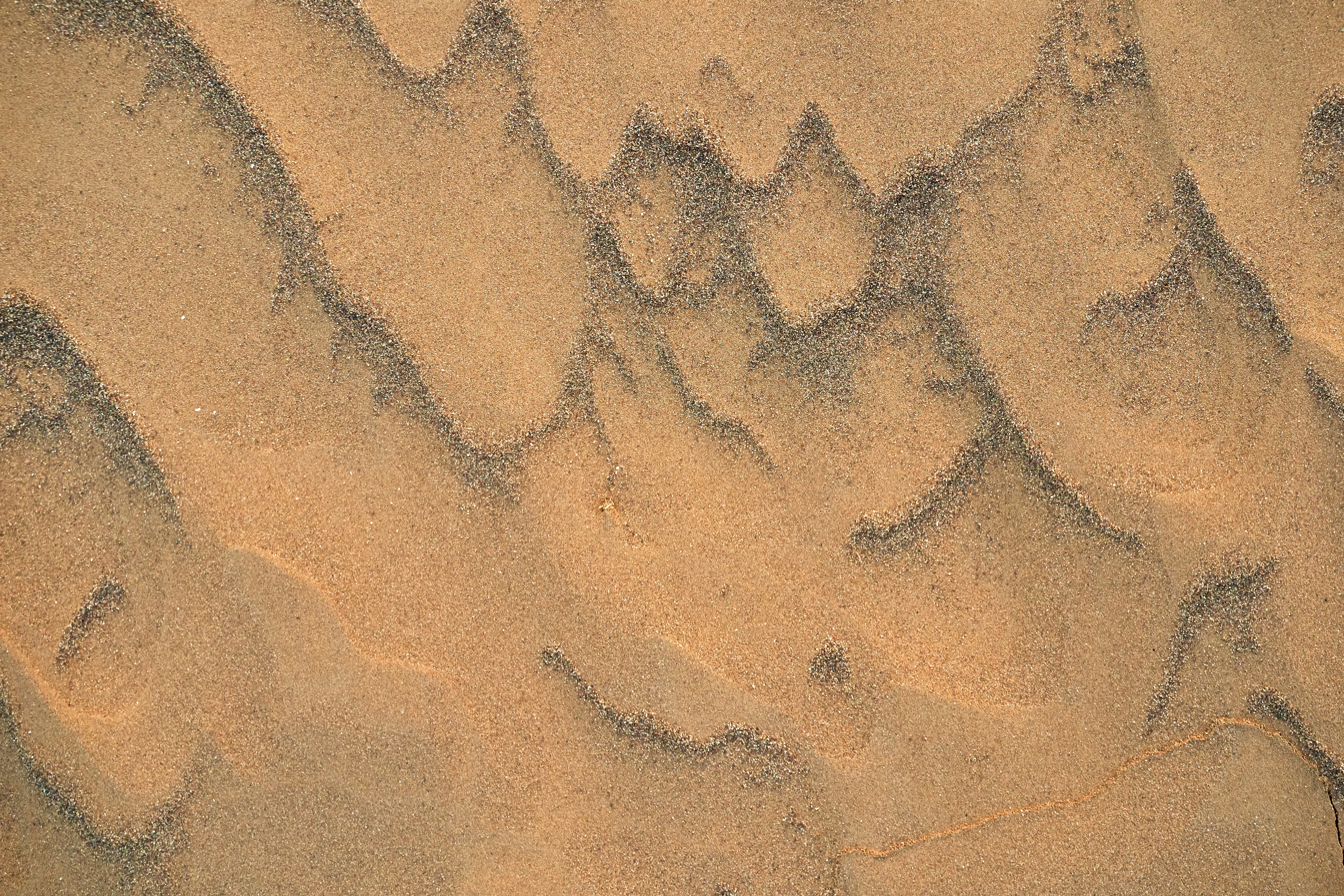 Natural Sand Patterns on Beach