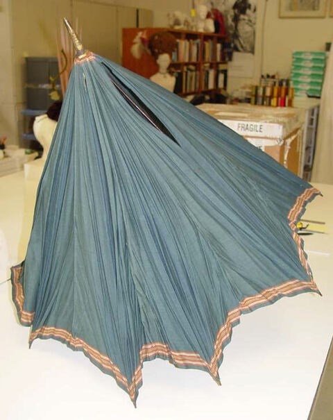 Vintage Folded Blue Parasol