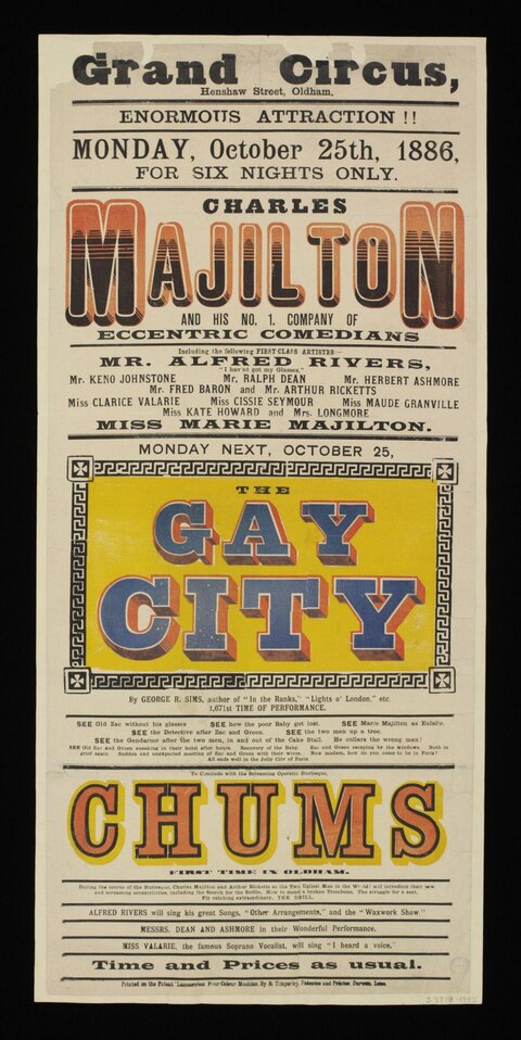 1886 Grand Circus Performance Poster
