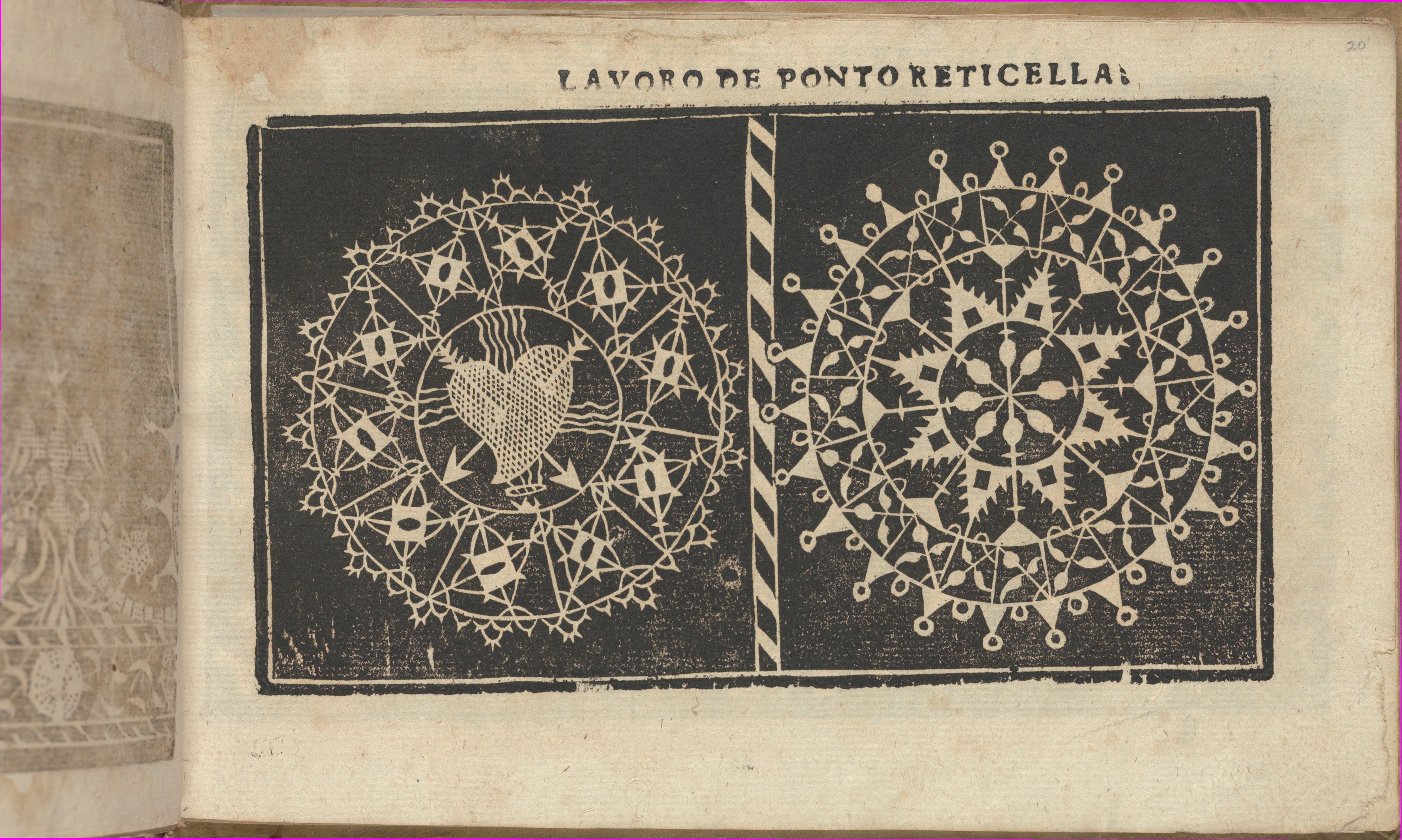 Antique Reticella Lace Pattern Page