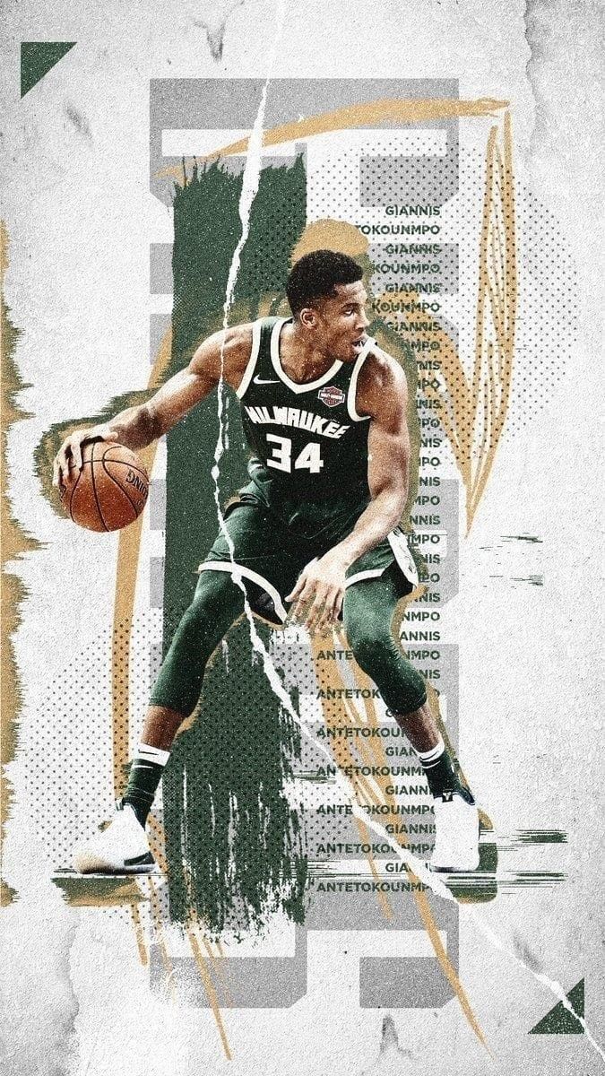 Giannis Antetokounmpo Basketball Poster