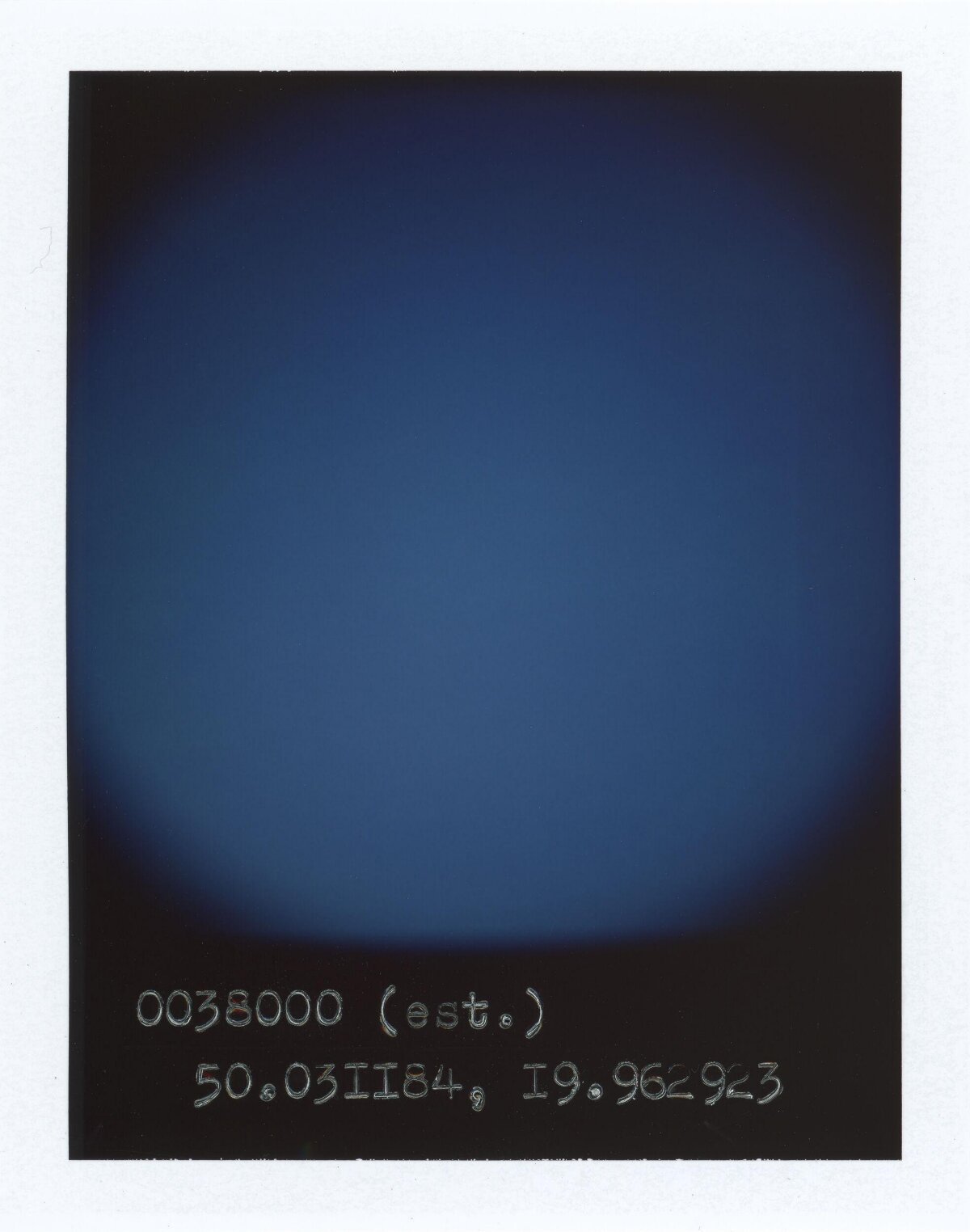 Blue Gradient with Coordinate Text