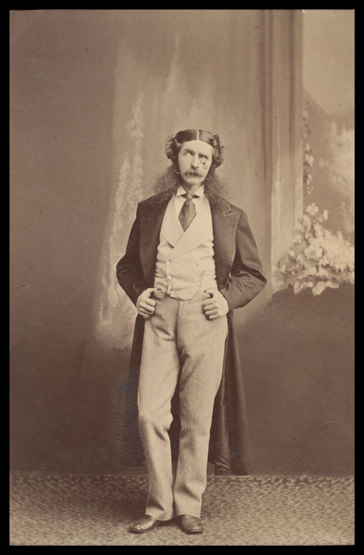 Vintage Full Length Portrait of Victorian Man