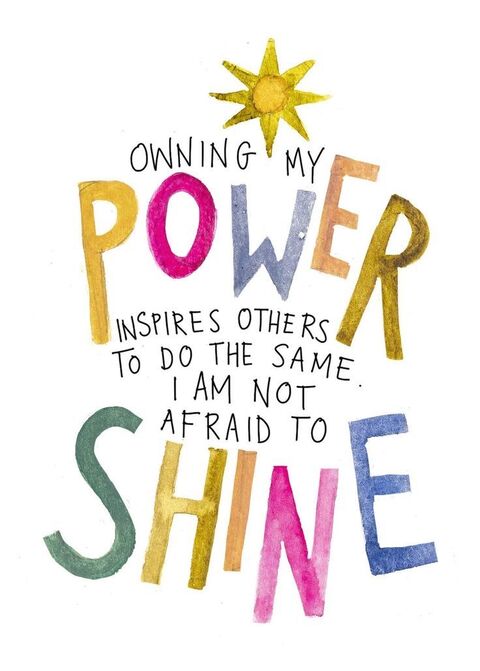 Inspirational Owning My Power Quote