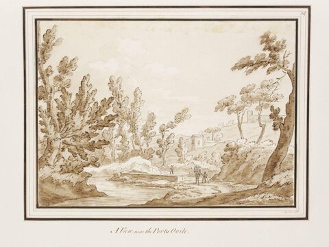 View Near Porta Ovile Landscape Sketch