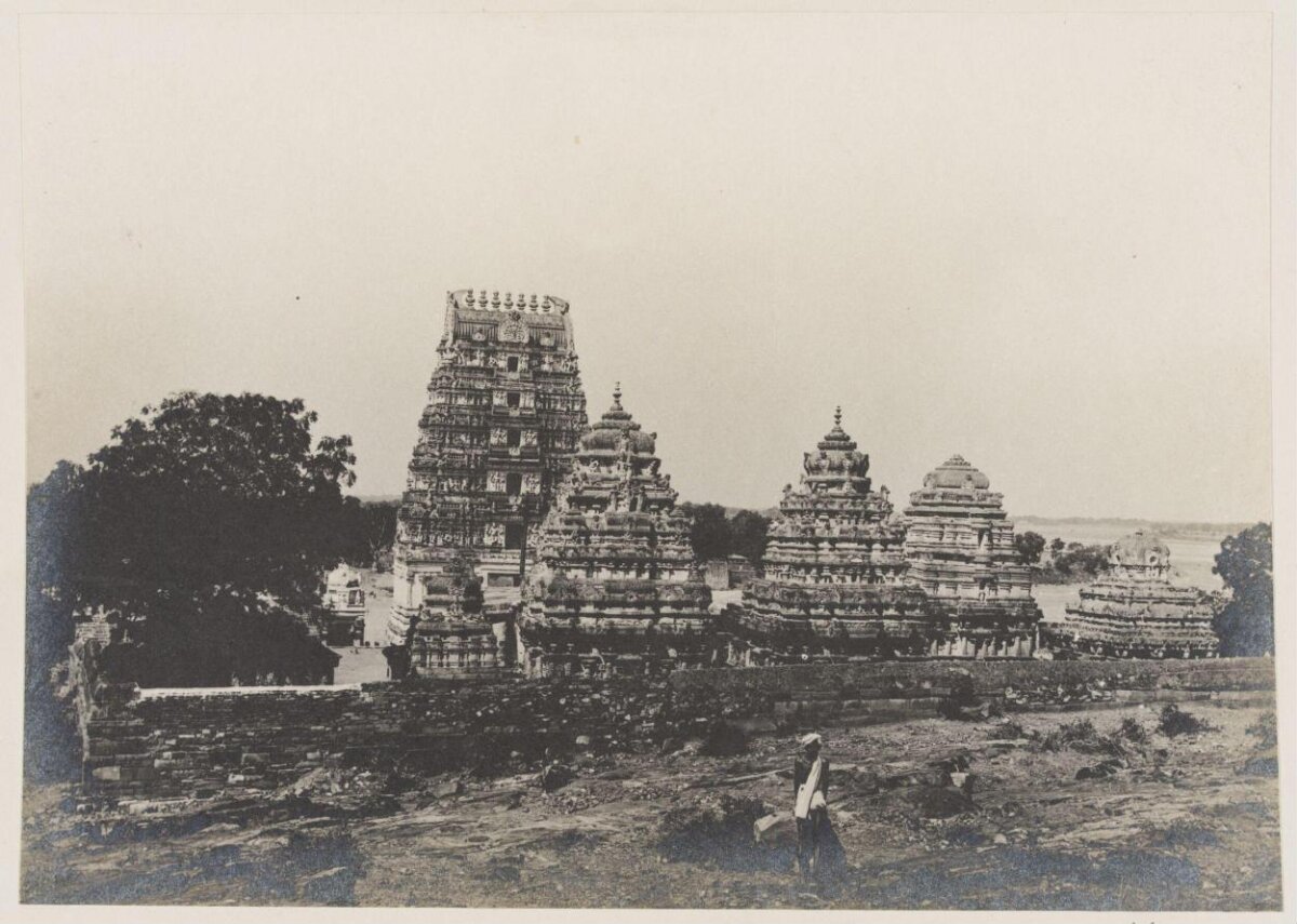 Vintage View of Ancient Indian Temples
