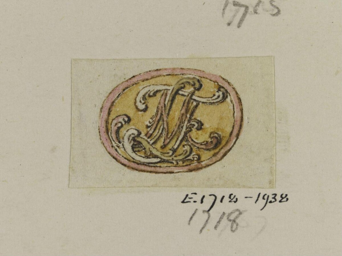 Hand-drawn Antique Monogram Design