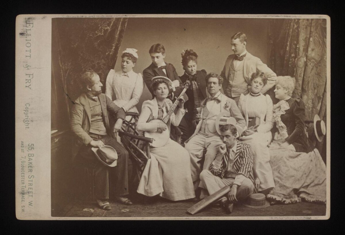 Victorian Acting Troupe Group Portrait