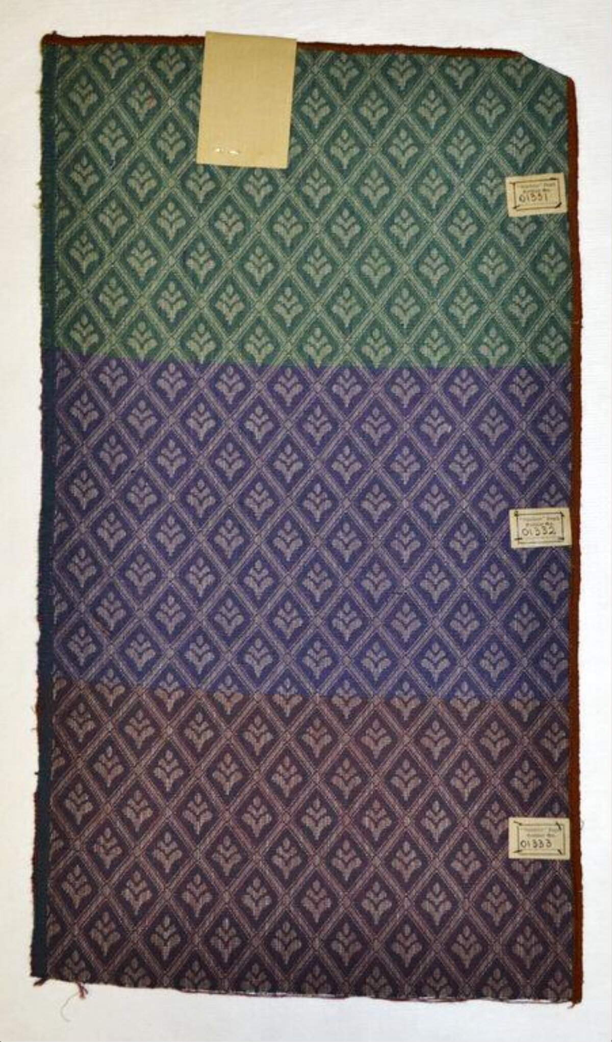 Three Patterned Textile Color Swatches