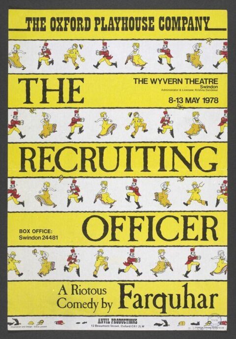 The Recruiting Officer 1978 Theatre Poster