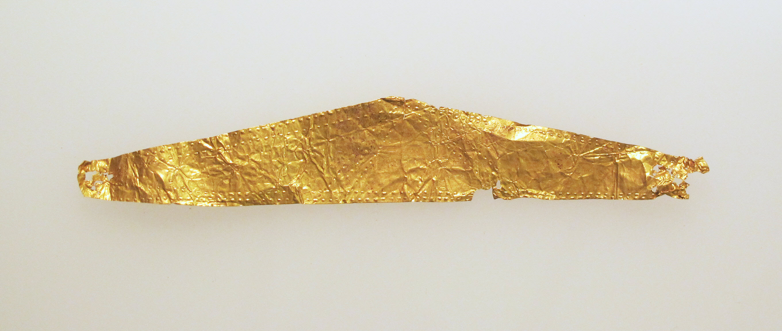 Ancient Pointed Gold Foil Artifact