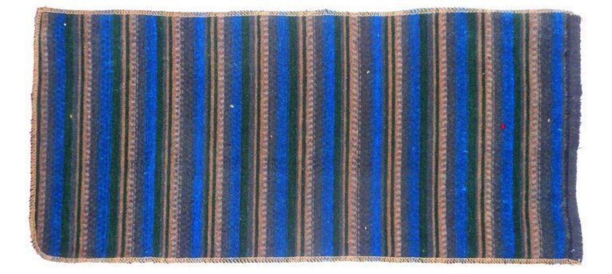 Multicolor Striped Woven Rug