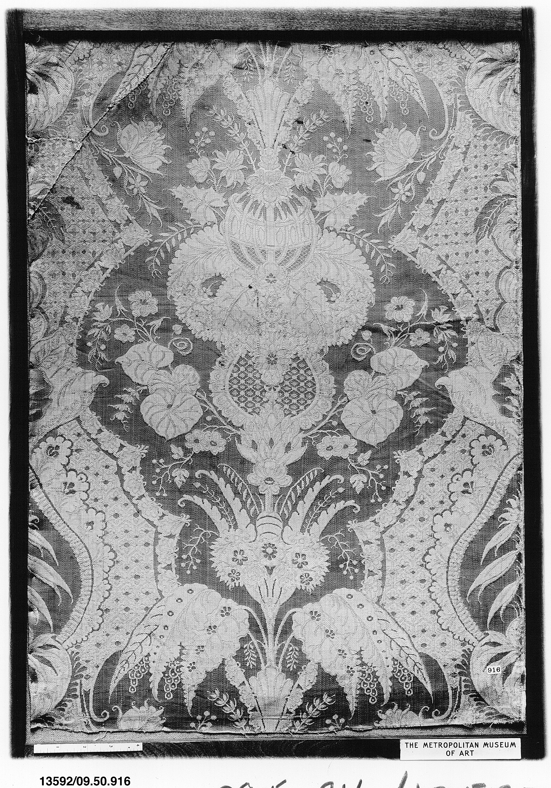 Ornate Floral Antique Woven Textile