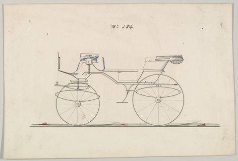 Technical Drawing of a Horse Carriage