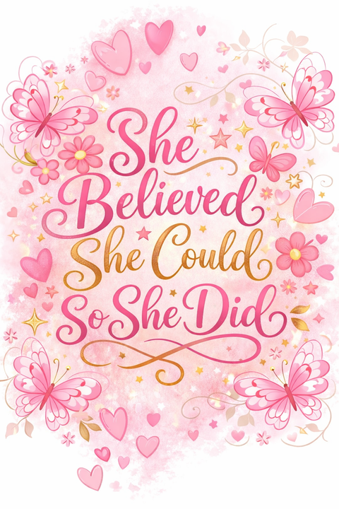 She Believed She Could So She Did Quote