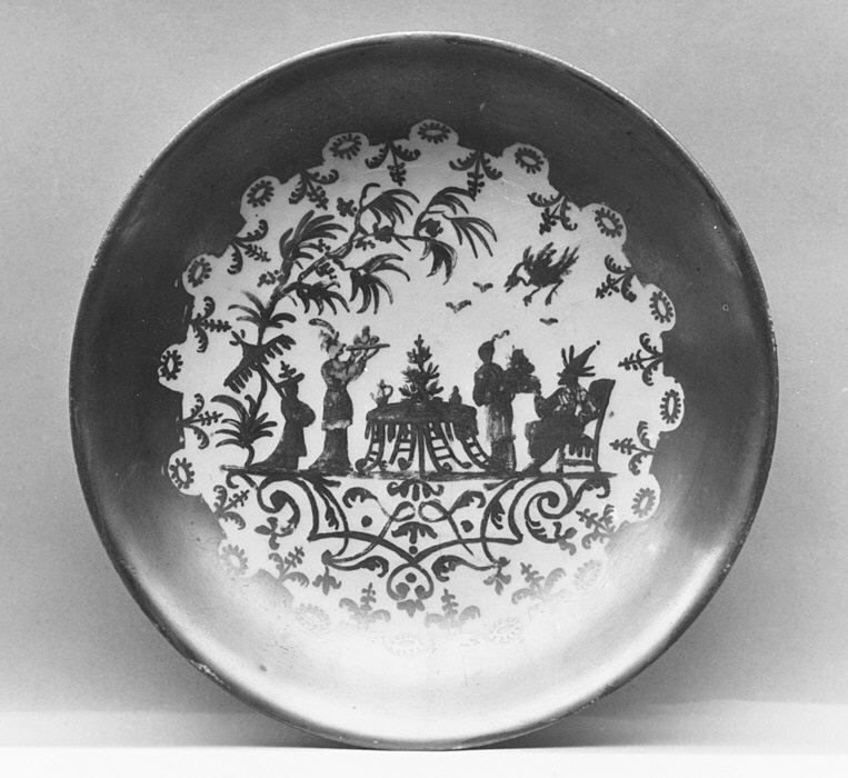 Silhouette Painted Decorative Plate