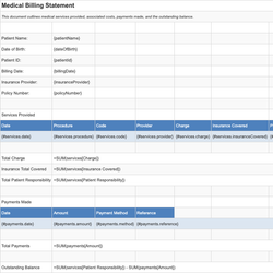 Medical Billing Statement