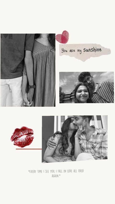 Romantic Couple Love Collage