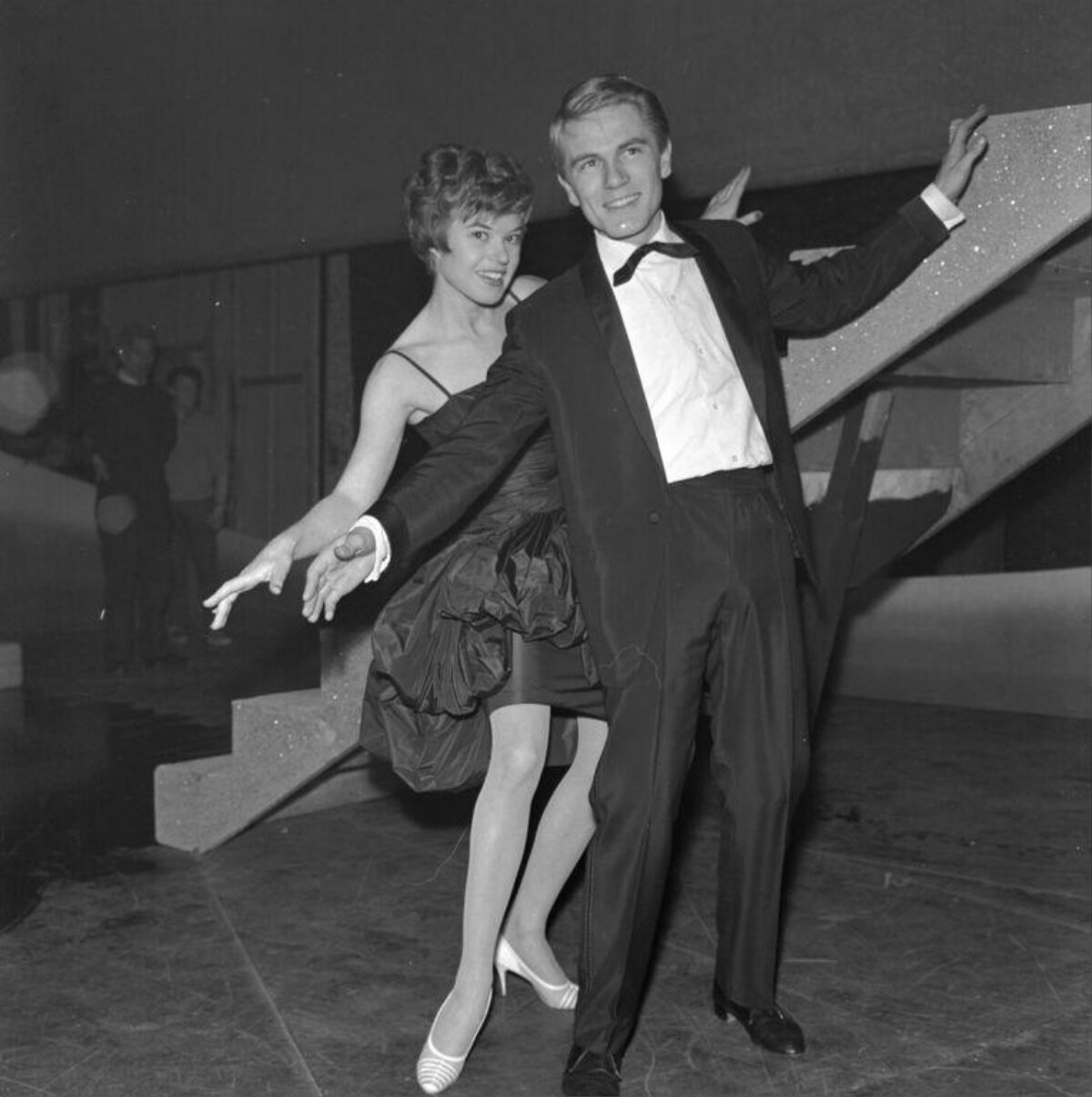 Vintage Dance Pose of Two Performers