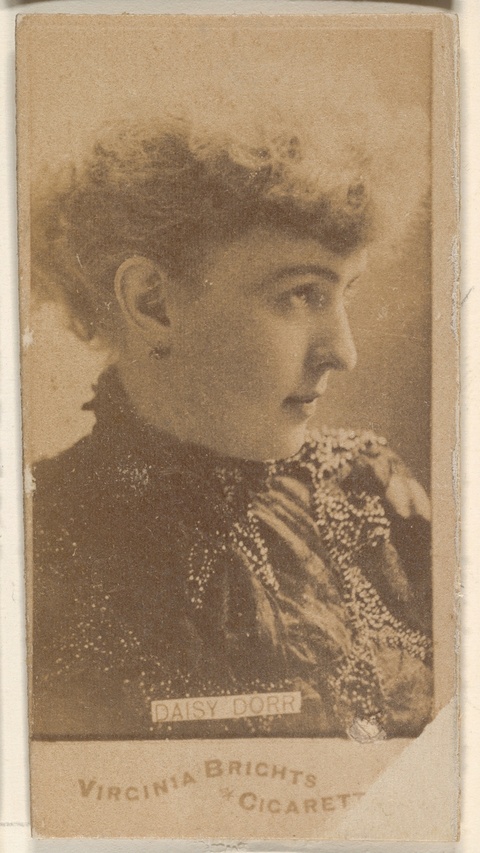 Vintage Cigarette Card Portrait of Daisy Dorr