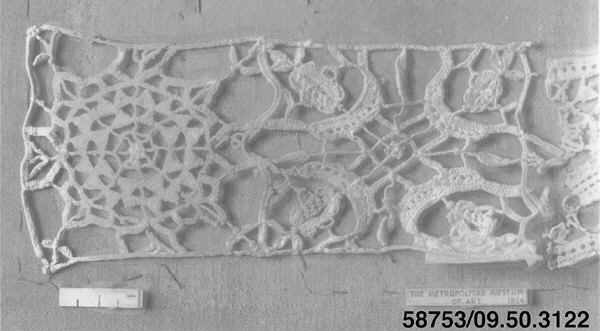 Museum Cataloged Antique Lace Fragment