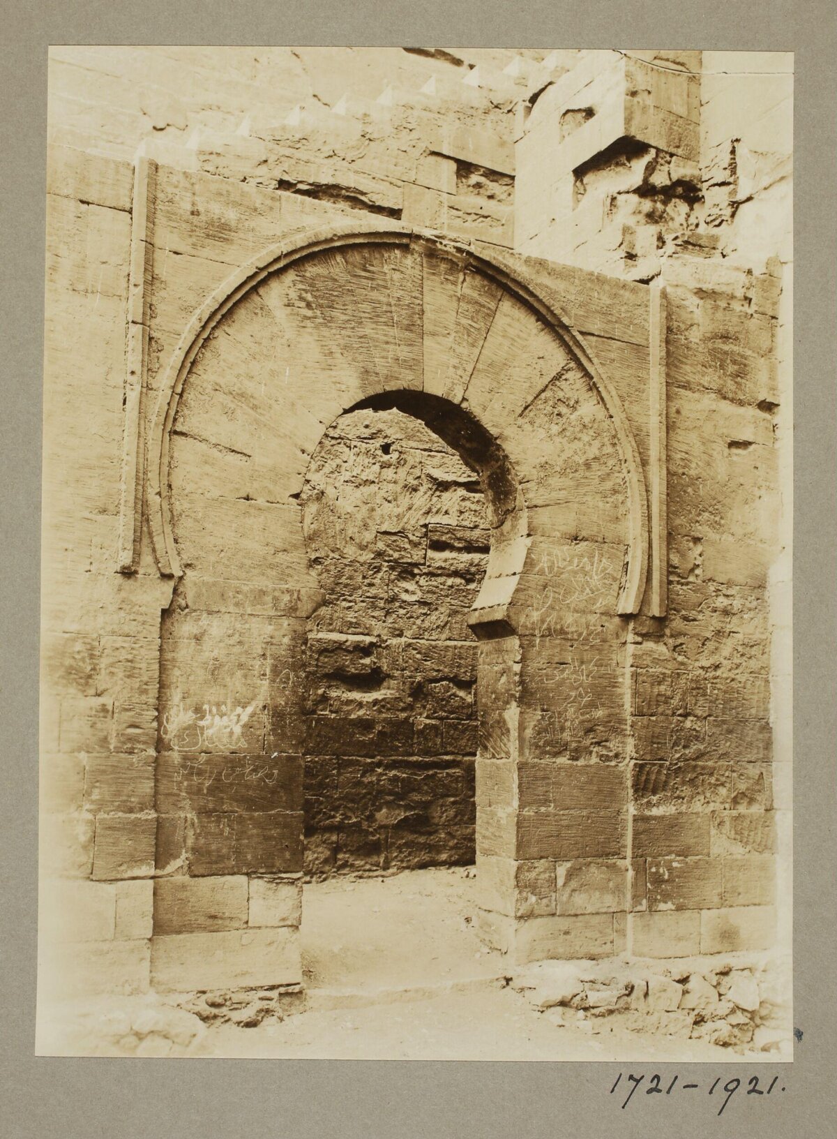 Ancient Blocked Arched Stone Gateway