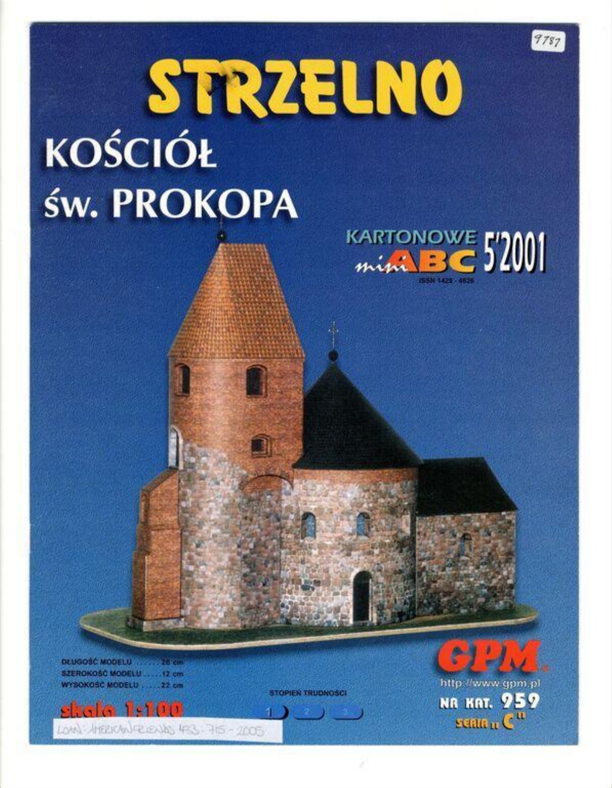 St. Procopius Church Paper Model Cover
