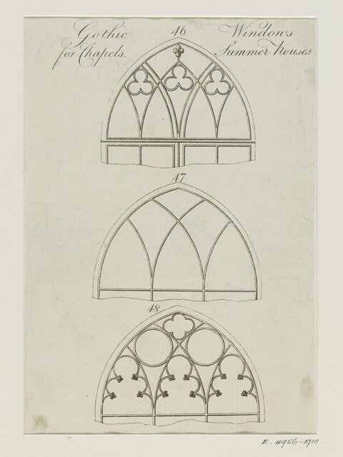 Gothic Window Design Sketches