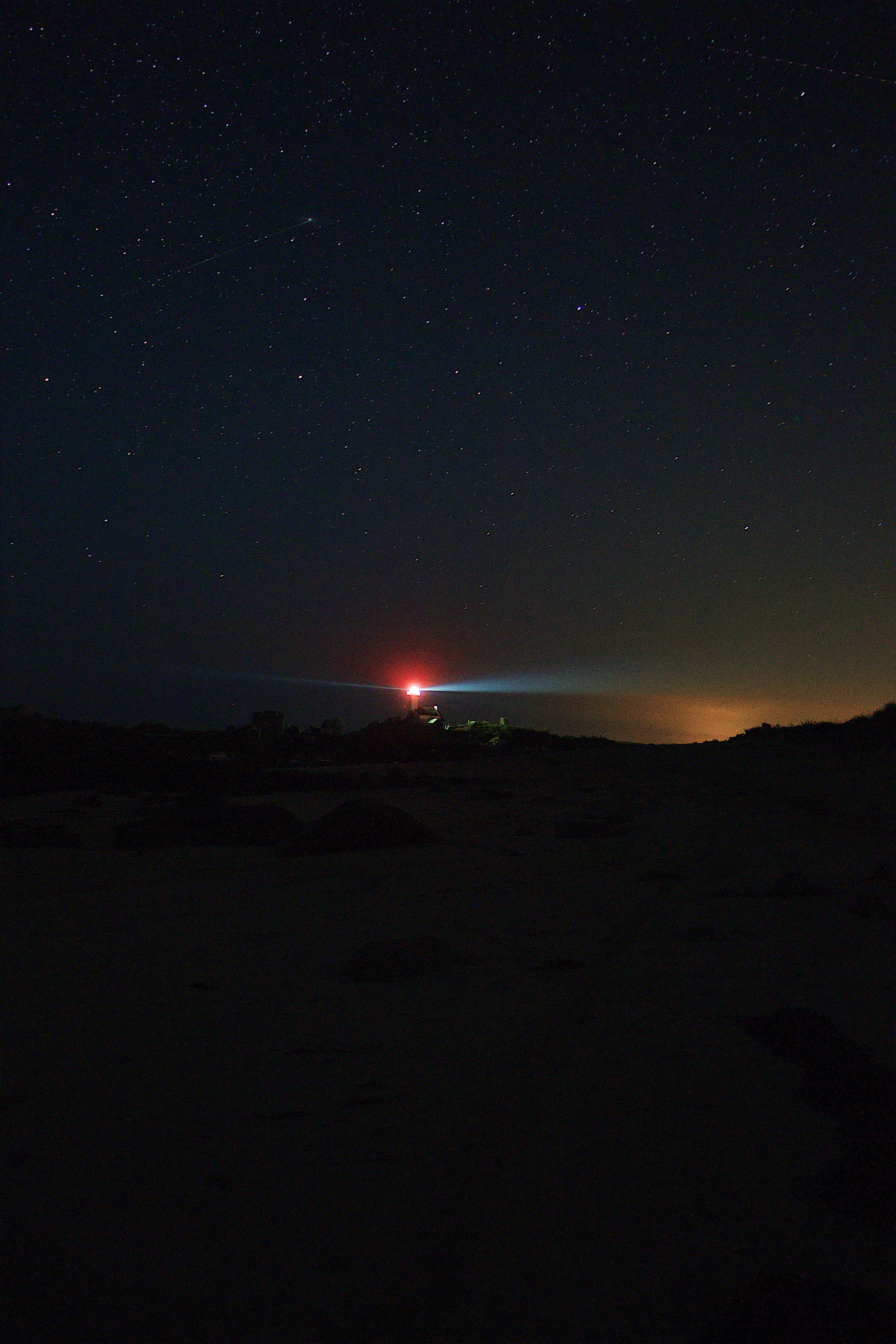 Starry Night Over Lighthouse
