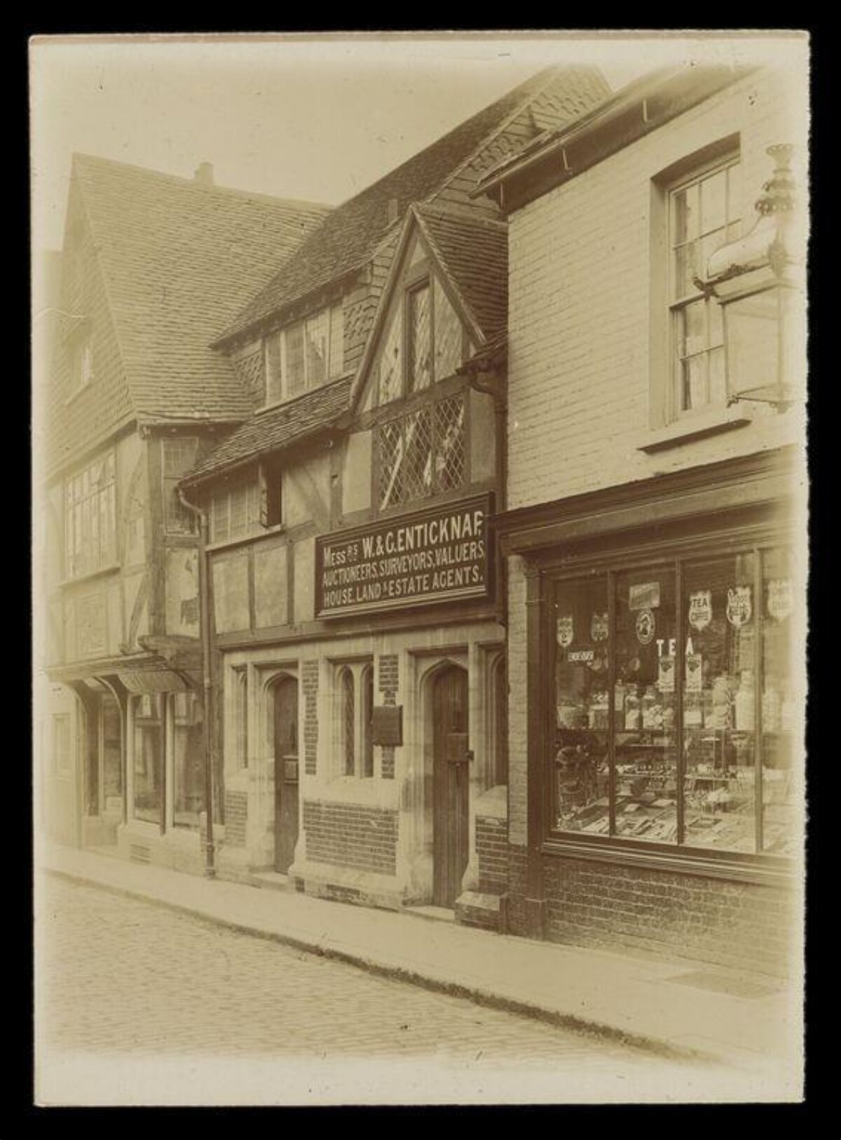 Vintage Street with Historic Shopfronts