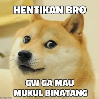 Doge Meme With Indonesian Text